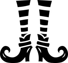 Stylish Black and White Illustration of a Pair of High Heels