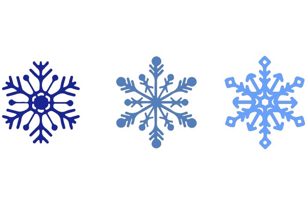 Three Snowflake Designs