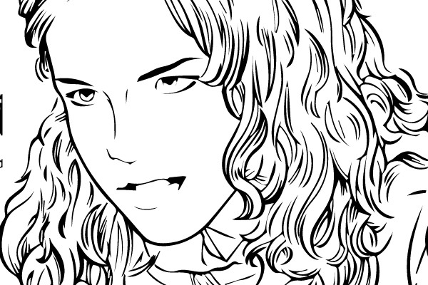 Enigmatic Elegance: A Study in Line Art