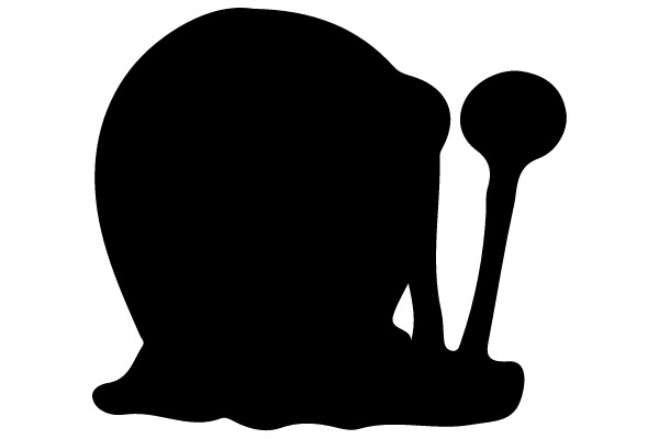 Silhouette of a Snail