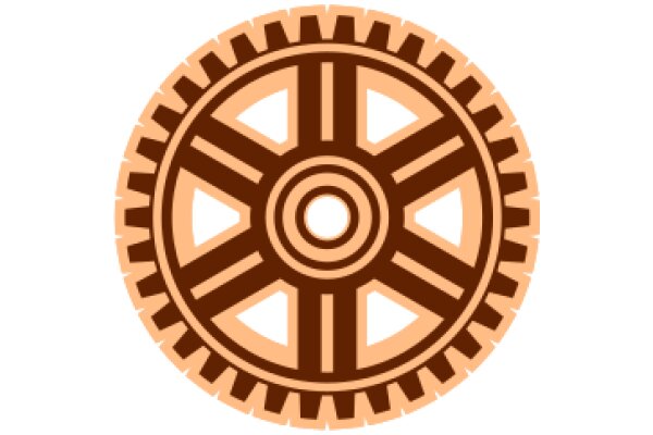 A Close-Up of a Brown Gear Icon