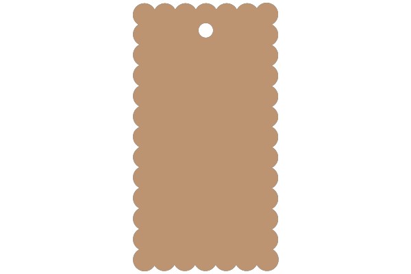 A Solid Brown Background with a Hole at the Top