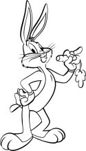 Whimsical Adventures: A Cartoon Rabbit's Playful Pose