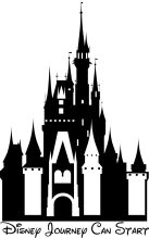 Disney Journey Can Start: A Silhouette of Iconic Disney Castles