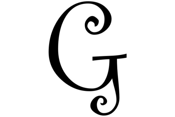 Stylized Letter G with a Swirl Design