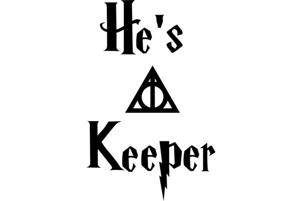 A Logo for a Business Named 'He's a Keeper' with a Stylized 'H' and a 'K' with a Triangle Inside
