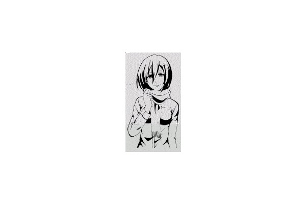 Portrait of a Character with Short Hair and a Scarf.