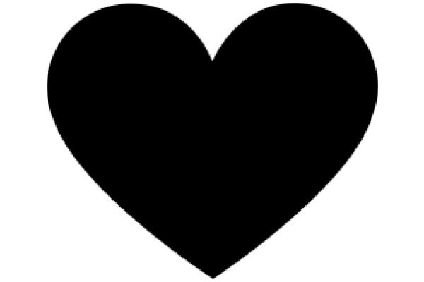 A Solid Black Heart Emblem
