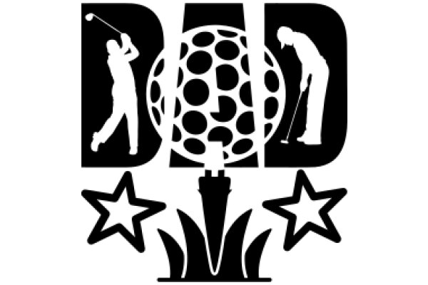 Golfing Dad's Passion: A Silhouette of Fatherhood and the Love for the Game