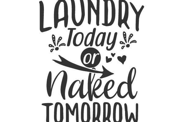 Laundry Today or Naked Tomorrow