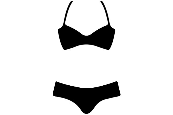 Black Bikini Top and Bottom: A Simple and Elegant Swimwear Design