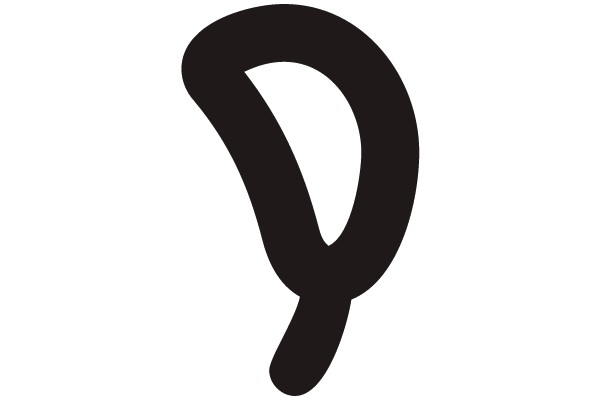 A Bold Black Letter 'Y'