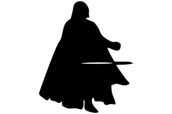 Silhouette of a Jedi Knight in Motion
