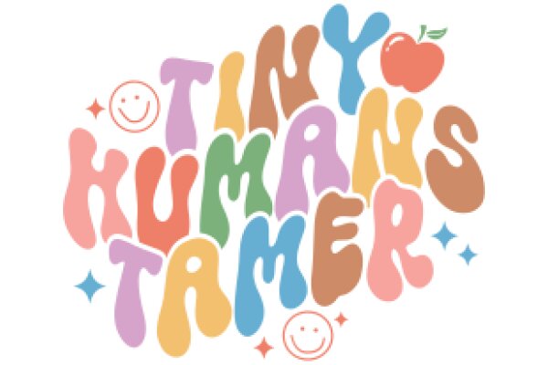 Colorful Typography Art: A Playful Display of Words and Emojis