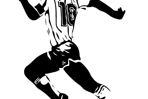 Dynamic Soccer Player in Action