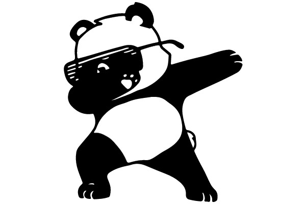 Stylish Panda Dabbing