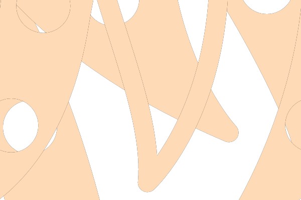 Stylized Floral Design with Polka Dots