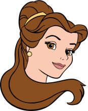 Stylish Animation: A Close-up of a Female Character with Brown Hair and a Gold Headband