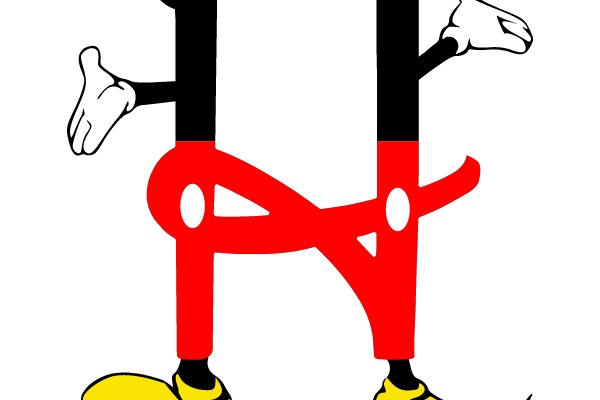 Classic Cartoon Character in Dynamic Pose