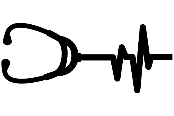 Stethoscope with Pulse Graphic