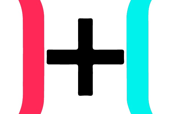 Plus Symbol within a Colorful Frame