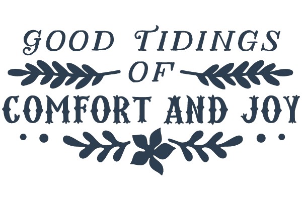 Season's Greetings in Dark Blue