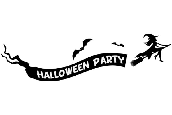 Halloween Party Invitation: A Spooky Affair with Bats and Witches