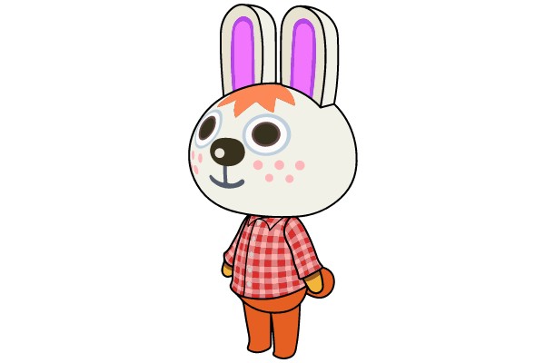 Adorable Character Illustration: The Friendly Bunny