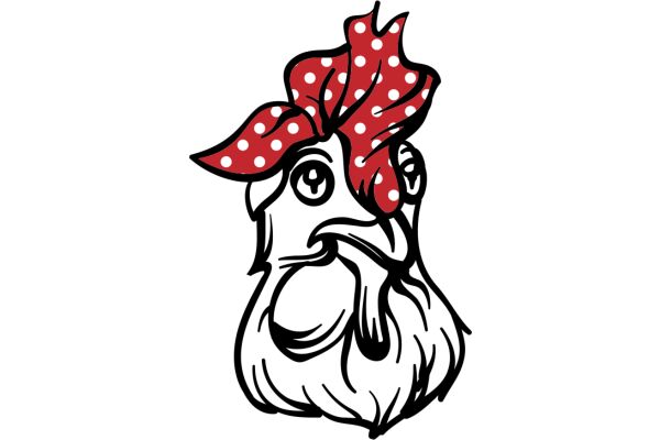 Stylish Rooster with a Pop of Color