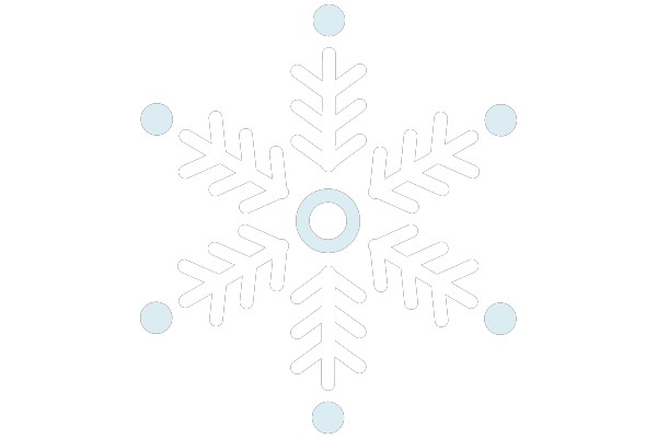 Winter Whimsy: A Detailed Snowflake Illustration