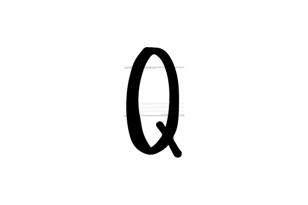 The letter Q.