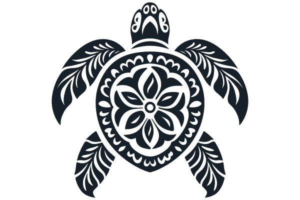 Stylized Sea Turtle Design