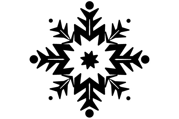 Symmetrical Snowflake Design