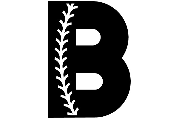 Baseball Stitching on a Black 