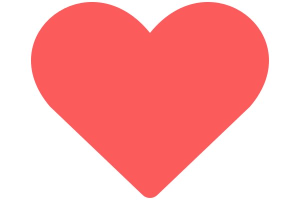 A Solid Red Heart Shape