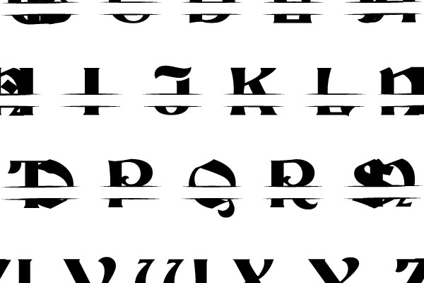 Stylized Gothic Alphabet