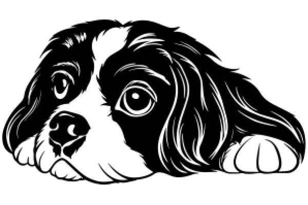 A Cute Illustration of a Dog's Face