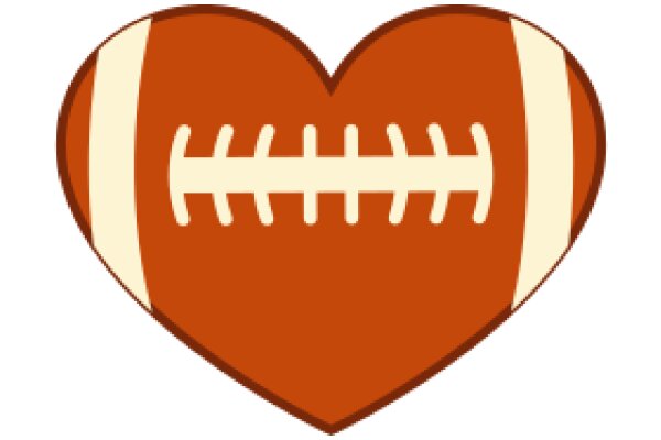A Digital Illustration of a Football Heart