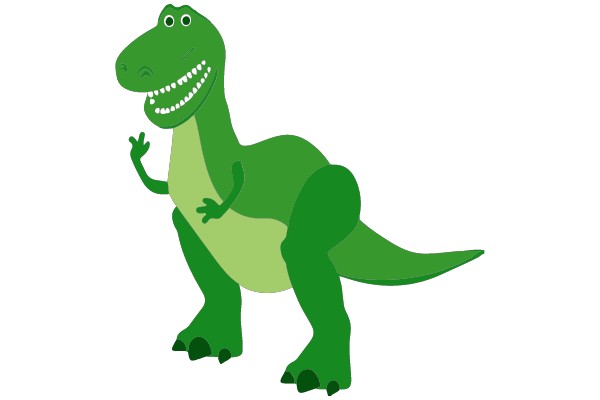 Dino's Peaceful Gesture