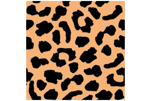 A Leopard Print Backdrop with Abstract Shapes