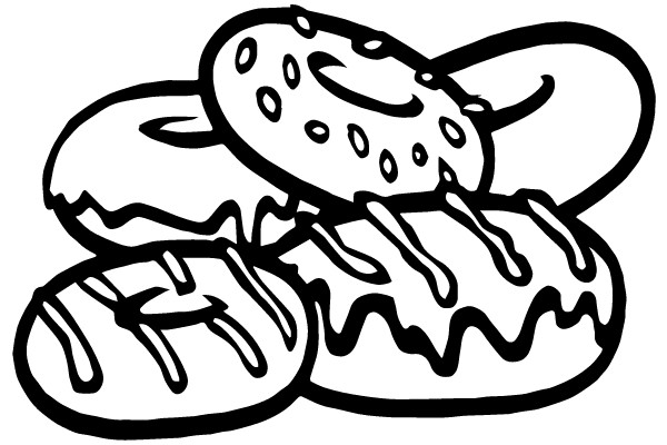 Sweet Treats Coloring Page