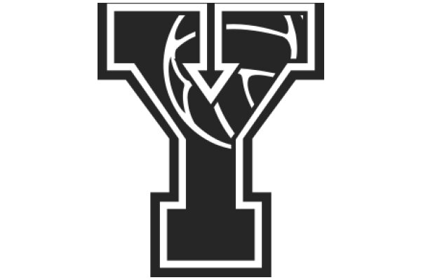 Stylized Logo with a Basketball Design
