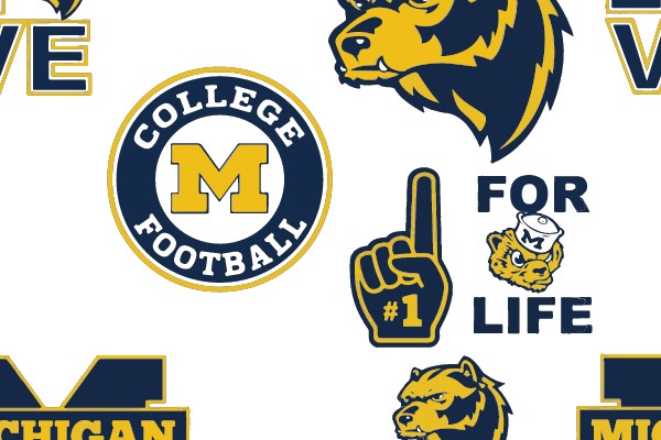 Michigan Wolverines Football Logos