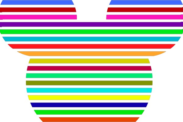 Colorful Mickey Mouse Icon
