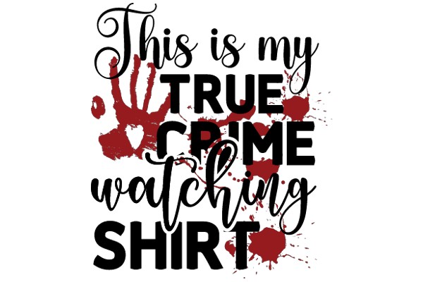 True Crime Watching: A Shirt for the Fans of Mystery and Suspense