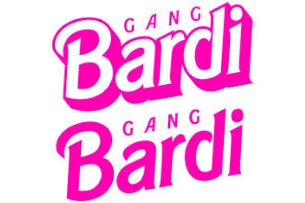 Vibrant Pink Text Logo for 'Gang Bardi' Branding