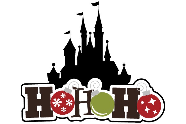 Castle and Christmas Ornament Silhouettes