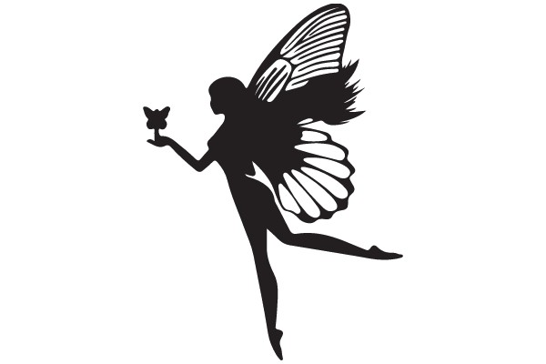 Fairy in Flight with Flower