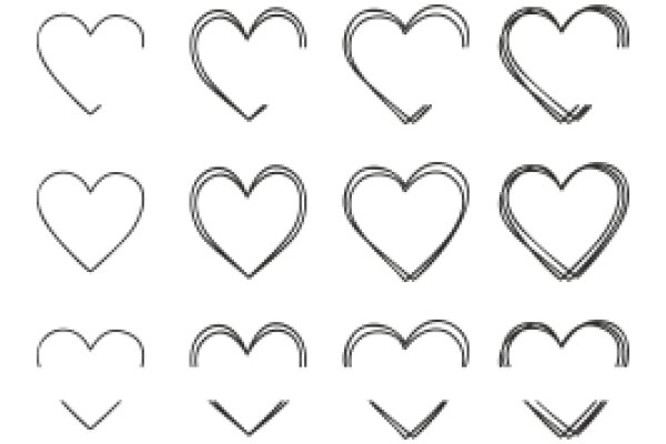 A Collection of Heart Symbols in