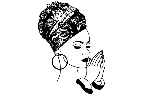Reflective Serenity: A Monochromatic Portrait